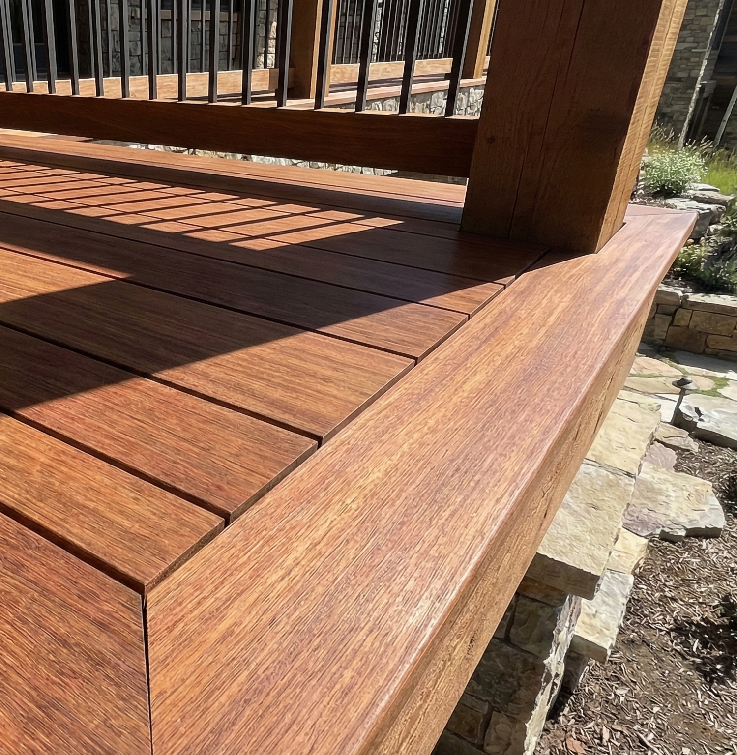 Cumaru tropical hardwood decking stocked in Black Mountain, NC