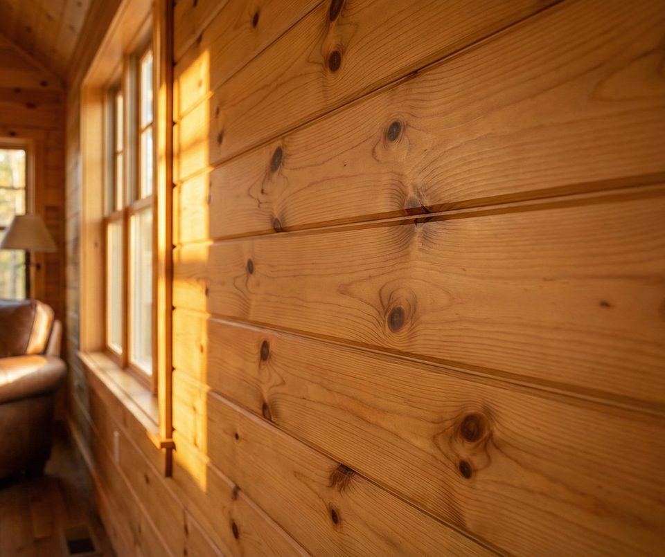 Exterior siding on a residential wall